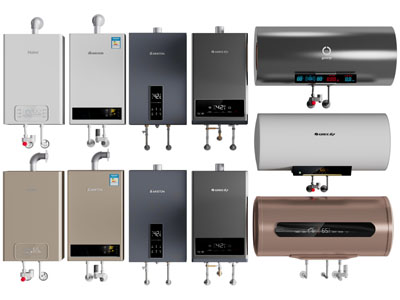 现代电热水器 壁挂式燃气热水器3d模型 现代电热水器 壁挂式燃气热水器