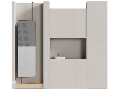 现代玄关隔断鞋柜