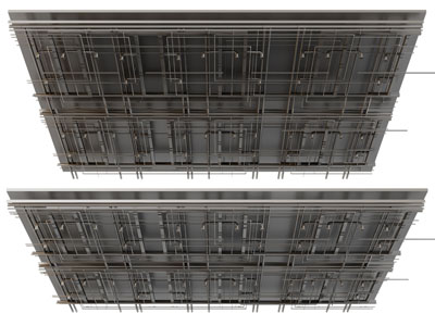 工业风loft管道天花吊顶