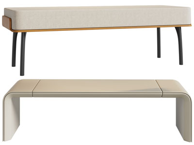 现代长方形沙发凳子