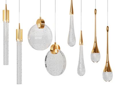 现代轻奢垂线吊灯