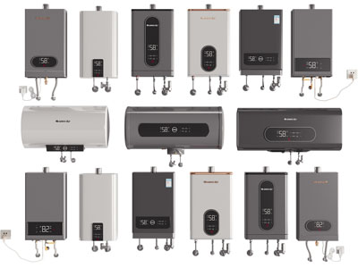 现代燃气热水器 电热水器3d模型 现代燃气热水器 电热水器