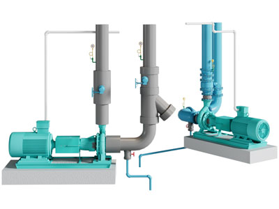 现代单级离心泵 水循环系统工业设备3d模型 现代单级离心泵 水循环系统工业设备