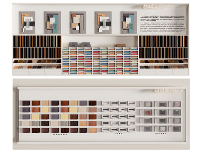 现代装饰建材木材材料展柜