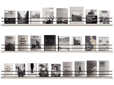 现代墙饰 墙面书刊杂志收纳架