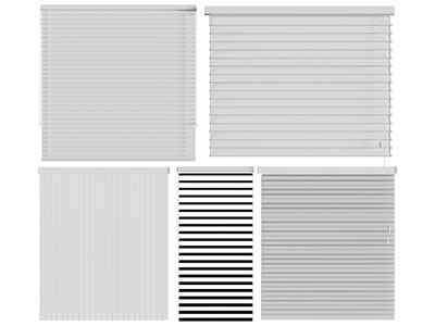 现代百叶窗帘 拉帘 卷帘3d模型 现代百叶窗帘 拉帘 卷帘