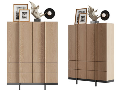 现代实木玄关柜 边柜