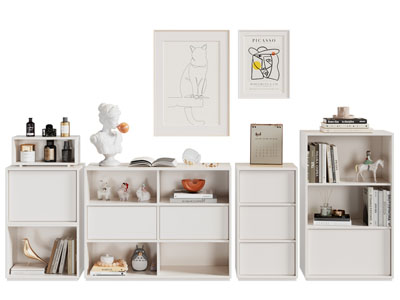 现代矮柜 装饰柜 边柜 书柜