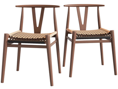 北欧实木休闲椅子 餐椅