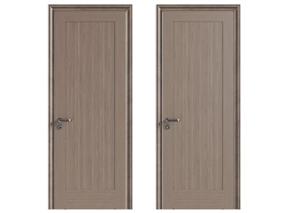 现代单扇平开门 木门