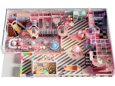 现代海洋池 积木儿童室内游乐场 游乐设备3d模型 现代海洋池 积木儿童室内游乐场 游乐设备