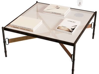 现代正方形茶几3d模型 现代正方形茶几