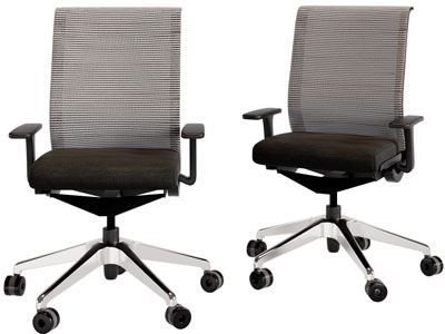 现代带滑轮的办公转椅