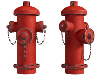 工艺风loft消防栓 消防设备3d模型 工艺风loft消防栓 消防设备