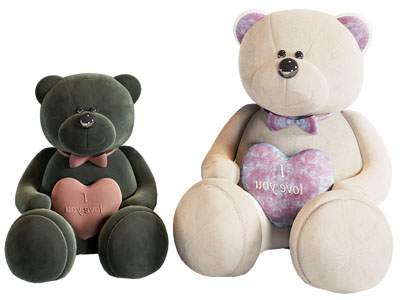 现代儿童玩具熊 布偶 摆件