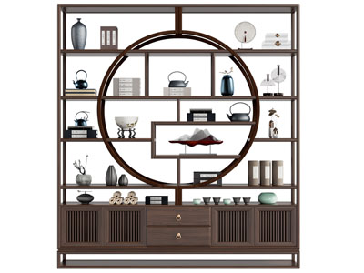 新中式实木装饰柜