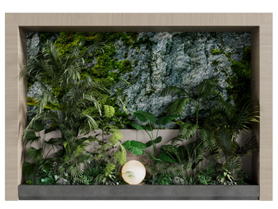 现代花坛植物墙室内景观园艺小品