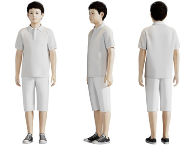 现代男孩、儿童、孩童人物