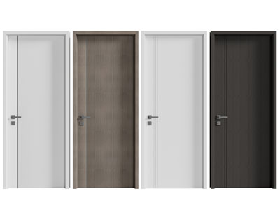 现代单扇平开门