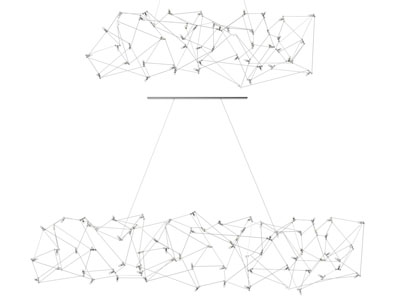 现代金属网吊灯