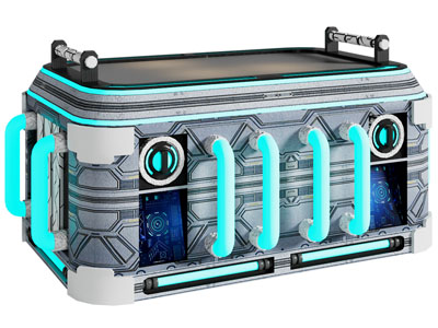 现代科幻箱、军用箱、密码箱