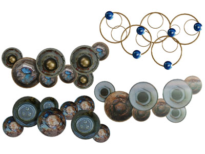 现代圆盘墙饰挂件