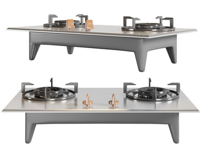 现代天然气灶厨房电器3d模型 现代天然气灶厨房电器