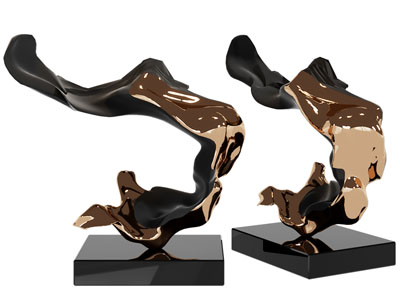 现代飘带雕塑雕刻摆件3d模型 现代飘带雕塑雕刻摆件