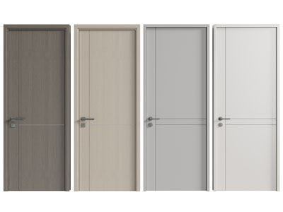 现代单扇平开门