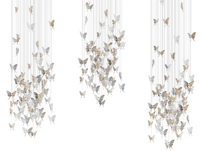 现代装饰蝴蝶的垂线吊灯