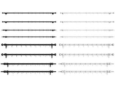 欧式窗帘杆3d模型 欧式窗帘杆