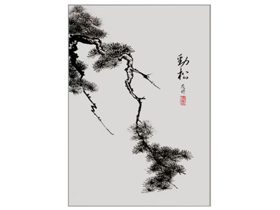 新中式装饰挂画3d模型 新中式装饰挂画