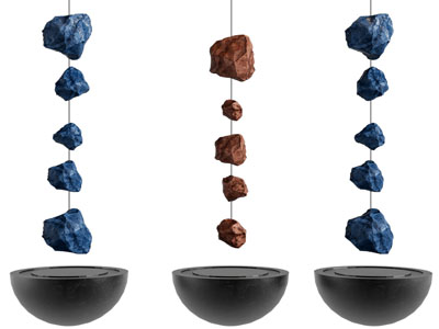 现代石头雕塑雕刻摆件组合