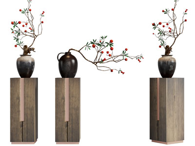 侘寂风陶艺盆景盆栽