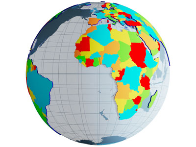 现代地球、三维地球摆件