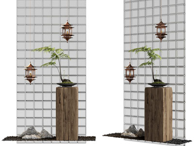 新中式室内景观园艺小品