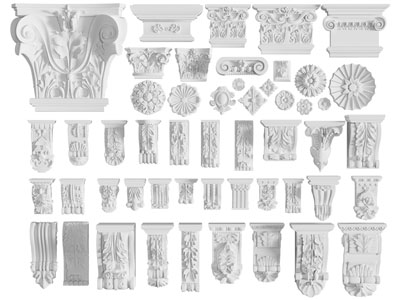 欧式雕花柱托、罗马柱头3d模型 欧式雕花柱托、罗马柱头