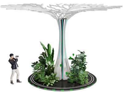 现代装饰柱子、景观园艺小品