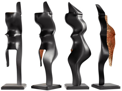 现代抽象雕塑雕刻摆件组合