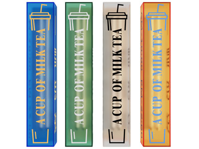 现代亚克力奶茶店广告灯箱 壁灯3d模型 现代亚克力奶茶店广告灯箱 壁灯