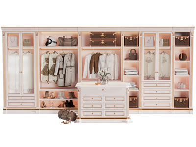 现代更衣室衣柜 中岛柜3d模型 现代更衣室衣柜 中岛柜