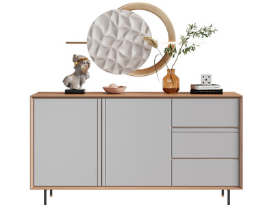 现代玄关柜、边柜、装饰品摆件