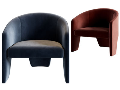 现代布艺休闲椅子