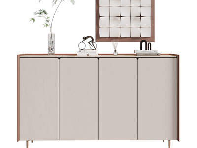 现代玄关柜 边柜 摆件组合