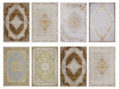 欧式花纹长方形地毯3d模型 欧式花纹长方形地毯