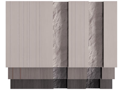 现代电视背景墙3d模型 现代电视背景墙