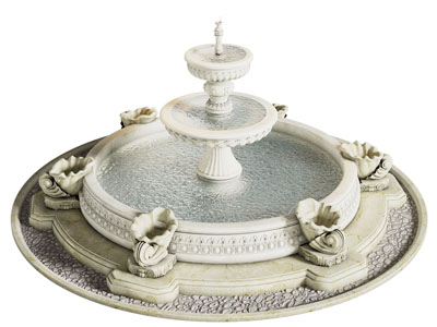 欧式喷泉水池城市雕塑小品