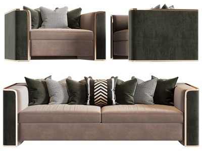 现代双人、单人沙发