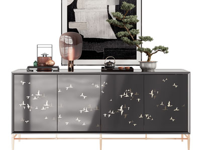 新中式玄关柜 边柜