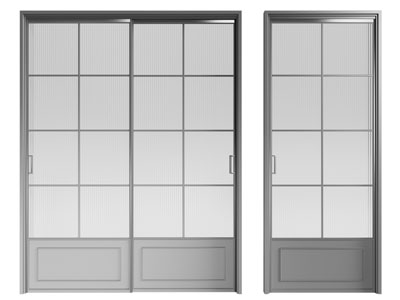 美式玻璃平开门 推拉门